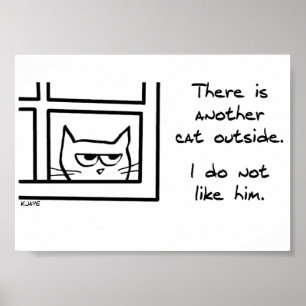 Poster Votre chat n'aime pas cet autre chat