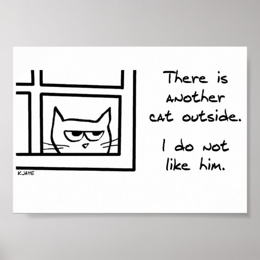 Poster Votre chat n'aime pas cet autre chat (Devant)