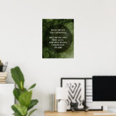 Poster Votre Citation préférée Dark Green Grungy Bubbles (Bureau à domicile)