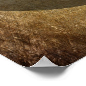 Poster Votre citation préférée Grunge Brown (Coin)