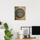 Poster Votre Citation Préférée Sur Rouille Et Grunge Brow (Bureau à domicile)