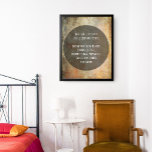 Poster Votre Citation Préférée Sur Rouille Et Grunge Brow<br><div class="desc">L'arrière - plan est recouvert d'un graphique grunge rayé, affligé, vintage dans les tons de rouille brune orange. Vous êtes les bienvenus pour remplacer mon art numérique par le vôtre, ou même par une photo que vous aimez ! Au-dessus de cela, un grand cercle noir translucide aide votre texte à...</div>