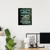 Poster Votre Citation préférée Texture de Grunge foncé in (Bureau à domicile)