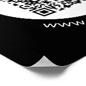 Poster Votre code QR téléchargé | Texte et couleurs modif (Coin)