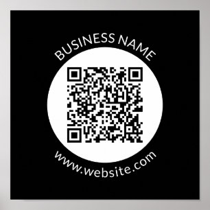 Poster Votre code QR téléchargé   Texte et couleurs modif
