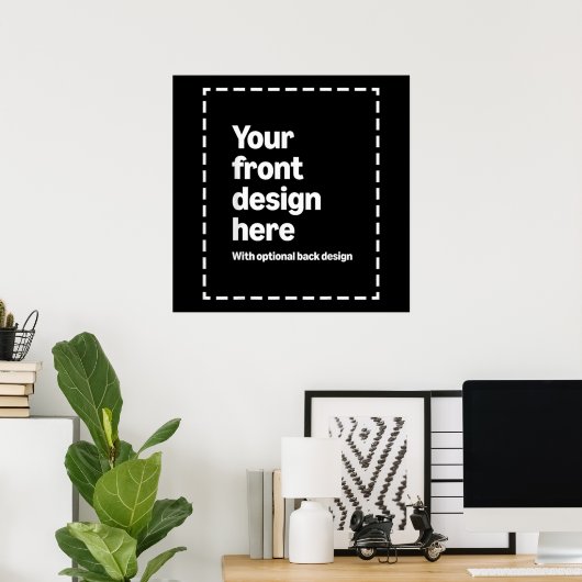 Poster Votre conception ici (Bureau à domicile)
