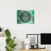Poster Votre cote préférée Vert Brown Grunge sur Cercle (Bureau à domicile)