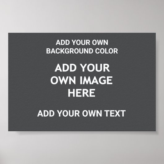 Poster Votre couleur arrière - plan, votre image, votre p (Devant)