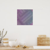 Poster Votre couleur avec Op Art Waves (Cuisine)