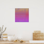 Poster Votre couleur avec Op Art Waves (Cuisine)