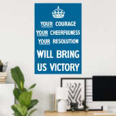 Poster Votre Courage Votre Gentillesse Votre Résolution (Bureau à domicile)