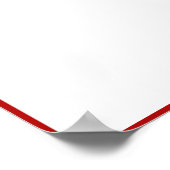 Poster Votre devis dans un élégant script rouge Imprimer (Coin)