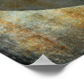 Poster Votre devis favori Grunges Turquoises et rouilles, (Coin)