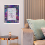 Poster Votre devis préféré sur Colorful Digital Abstrait<br><div class="desc">Au-dessus de l'arrière - plan, un rectangle blanc transparent masque une partie de l'oeuvre blanche rendant les mots pop ; une fine bordure de ligne noire a été ajoutée pour une finition polie. Un champ modèle a été ajouté pour votre texte. Utilisez cet espace pour ajouter votre citation préférée ou...</div>
