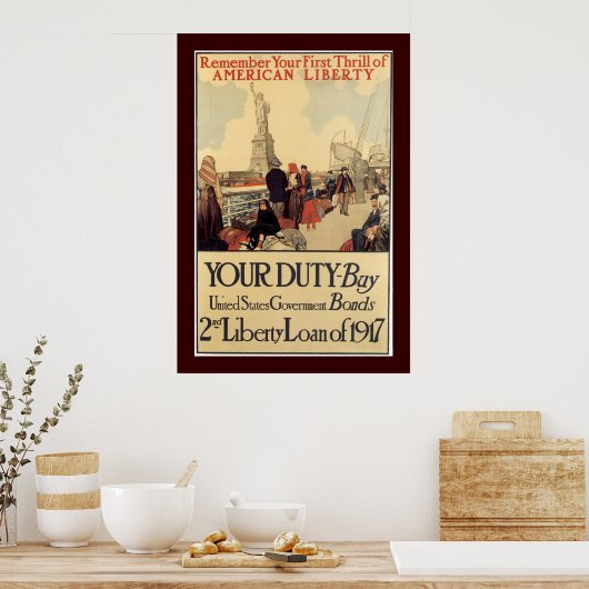 Poster "Votre devoir" - 2e prêt Liberty (Cuisine)