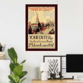 Poster "Votre devoir" - 2e prêt Liberty (Bureau à domicile)