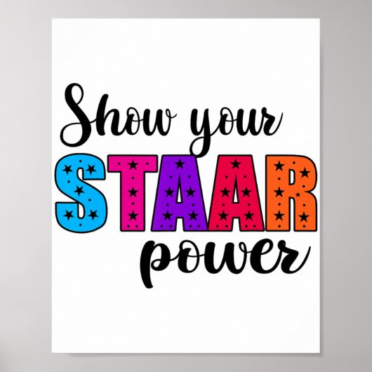 Poster Votre enseignant du jour du test de puissance de d (Devant)