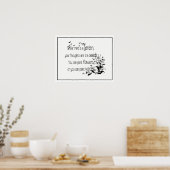 Poster Votre esprit est une citation inspirée du jardin (Cuisine)