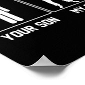Poster Votre fils mon fils judo karaté fière  (Coin)