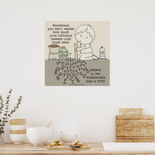 Poster Votre influence compte (Cuisine)