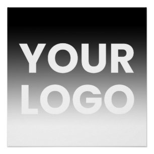 Poster Votre logo et dégradé de couleur moderne modifiabl