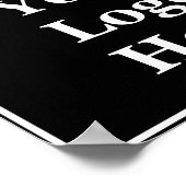 Poster Votre logo ici Modèle noir et blanc (Coin)