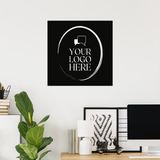 Poster Votre logo ici Moderne (Bureau à domicile)