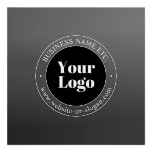 Poster Votre logo ou design d'entreprise & texte modifiab