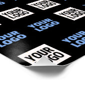 Poster Votre logo ou image téléchargée | Motif géométriqu (Coin)