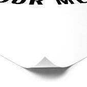 Poster Votre logo ou image | Texte éditable gras (Coin)