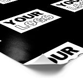 Poster Votre logo ou votre conception | Arrière - plan de (Coin)