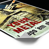 Poster Votre Métal Conserver Le Tir Em (Coin)