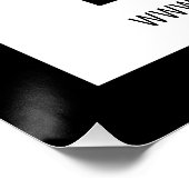 Poster Votre nom d'entreprise et code QR modifiable (Coin)
