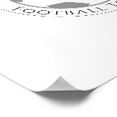 Poster Votre nom et le nom de l'équipe de football (Coin)