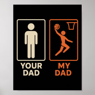 Poster Votre papa mon papa sketll dunk fille fils fête de