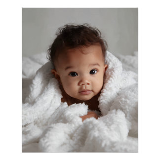 Poster Votre photo de bébé personnalisée