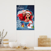 Poster Votre photo et nom(s) Noël (Cuisine)
