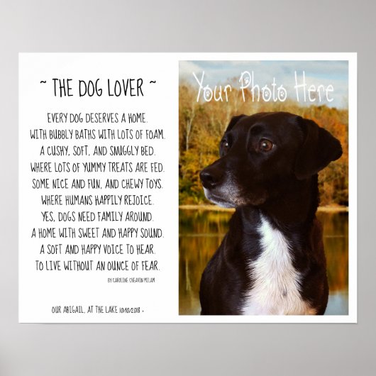 Poster Votre photo et un poème (Devant)