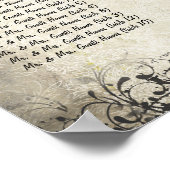 Poster Votre Photo Fuchsia Gerber Daisy Seating Chart (Coin)