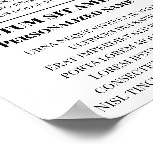 Poster Votre propre article d'actualité de première page  (Coin)