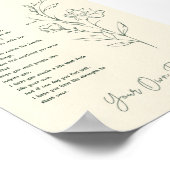 Poster Votre propre chemin Floral Custom Inspiration Post (Coin)