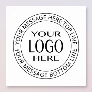 Poster Votre propre logo et texte circulaire personnalisa