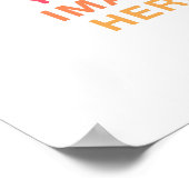 Poster Votre propre photo vierge (Coin)