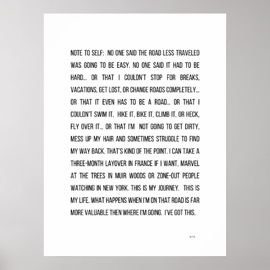 Poster Votre route (Devant)