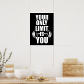 Poster Votre Seule Limite Est Vous - Motivation De Gymnas (Cuisine)