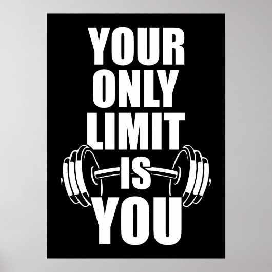 Poster Votre Seule Limite Est Vous - Motivation De Gymnas (Devant)