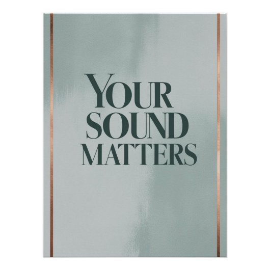 Poster Votre Sound Matters, option 3 (Devant)