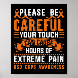 Poster Votre Touche Peut Provoquer Des Crps De Support De