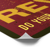 Poster Votre tour pour l'affiche de la révolution (Coin)