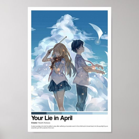 Poster Votre vie en avril Anime Imprimer (Devant)